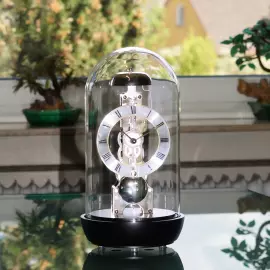 Hermle table clock, black